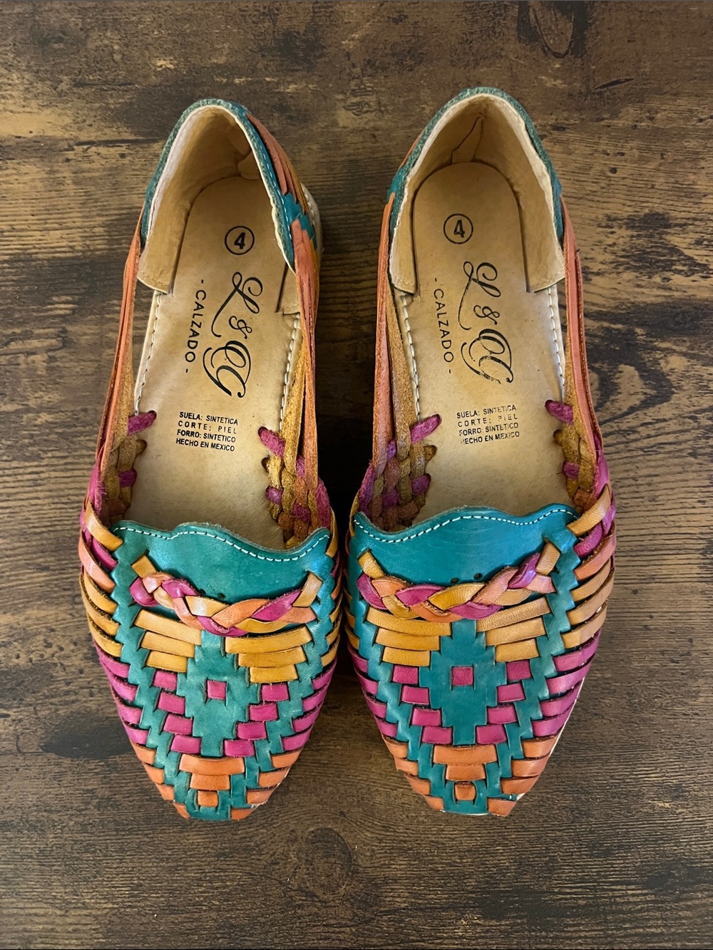 Authentic Colorful Mexican Huaraches (Women)
